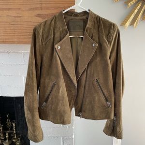 Blank NYC Olive Leather Jacket